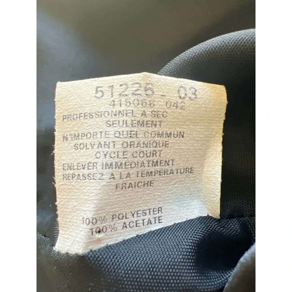 Jessica McClintock Vintage Prom Black Satin Strapless Rhinestone Gown Size 8 - Picture 6 of 8